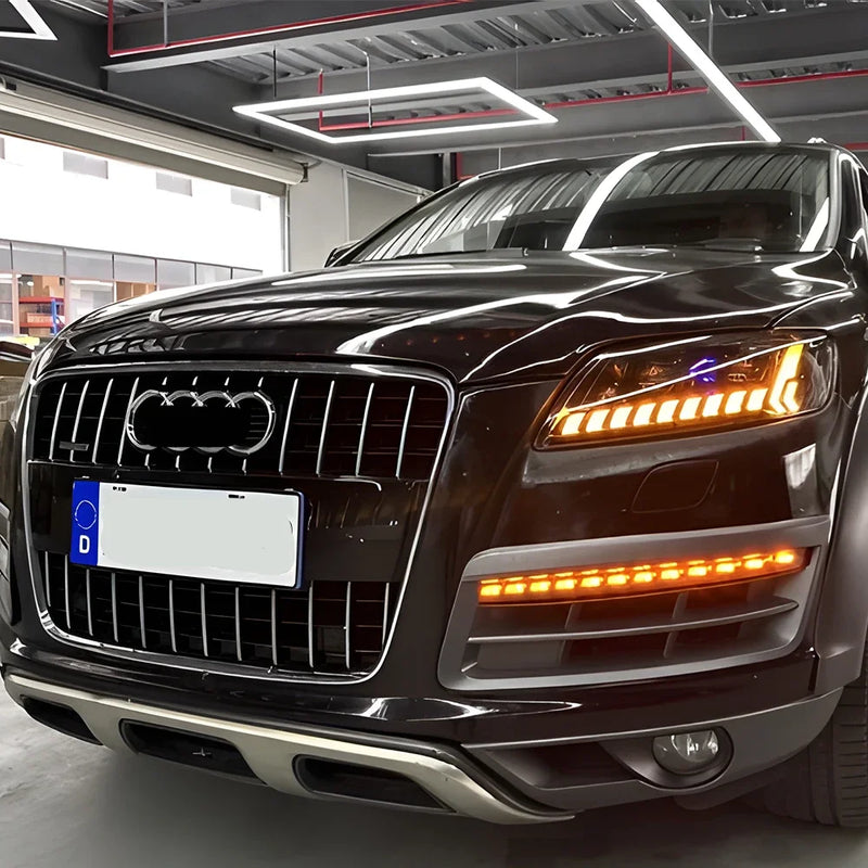 Phares LED Audi Q7 2006-2015 Projecteur Dynamique - packshot studio - Becquet Voiture