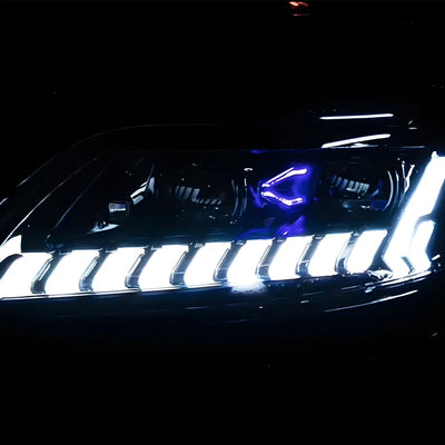 Phares LED Audi Q7 2006-2015 Projecteur Dynamique - vue de profil - Becquet Voiture