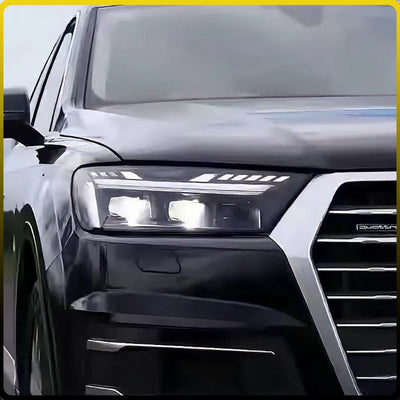 Phares LED Audi Q7 2016-2019 à Projecteur - packshot studio - Becquet Voiture