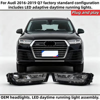 Phares LED Audi Q7 2016-2019 - vue de face - Becquet Voiture