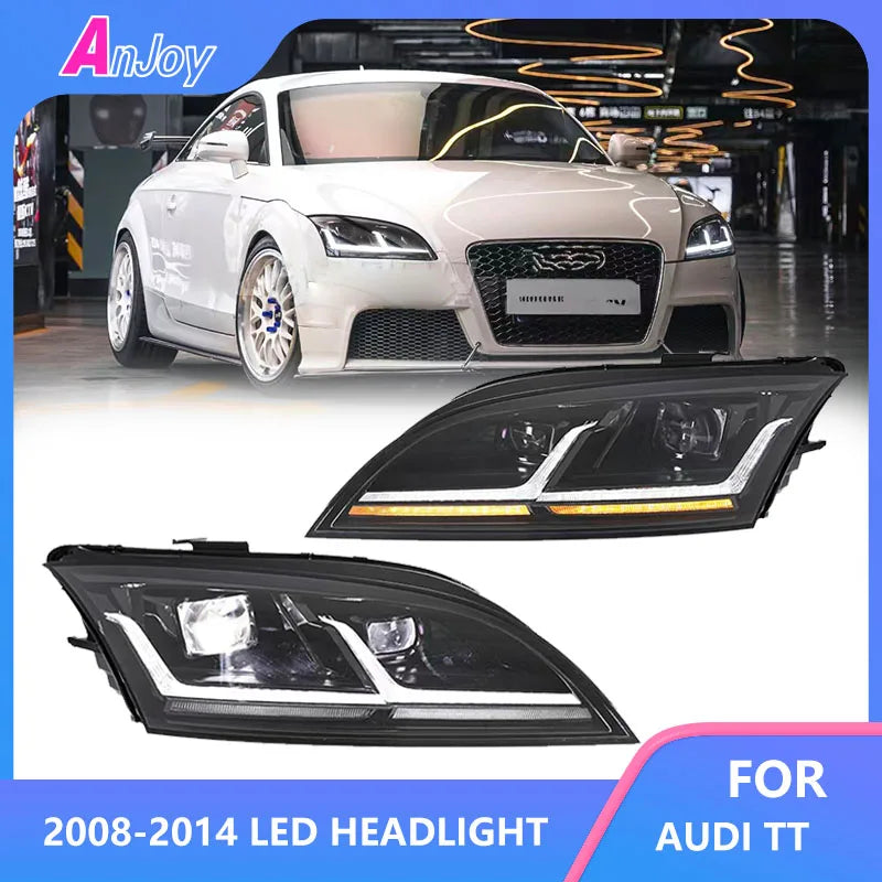 Phares LED Audi TT MK2 2008-2014 - vue de face - Becquet Voiture