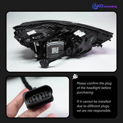 Phares LED Avant Audi A6 C7 2012-2018 - vue de trois-quarts - Becquet Voiture