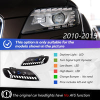 Phares LED Avant Audi Q7 2006-2015 - détail du montage - Becquet Voiture