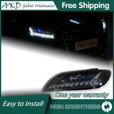 Phares LED Avant Audi Q7 2006-2015 - vue de face - Becquet Voiture