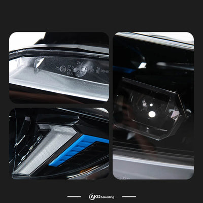 Phares LED Avant BMW E90 2005-2012 Série 3 - installé sur véhicule - Becquet Voiture