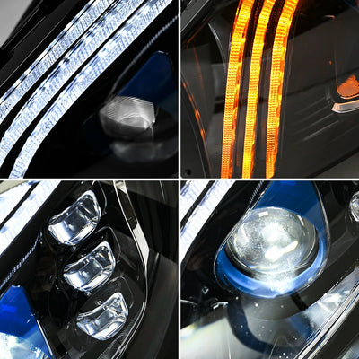 Phares LED Avant Mercedes Classe E W213 2016-2021 - packshot studio - Becquet Voiture