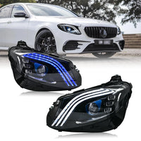LED-Scheinwerfer vorne Mercedes E-Klasse W213 2016–2021 - Seitenansicht - Becquet Voiture