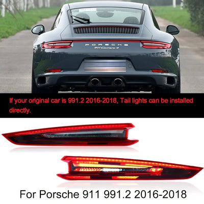 Phares LED Avant Porsche 911 991 GT3RS 2012-2018 - détail du montage - Becquet Voiture