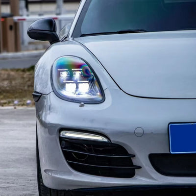 Phares LED Avant Porsche Cayman 981 2013-2015 - vue arrière - Becquet Voiture