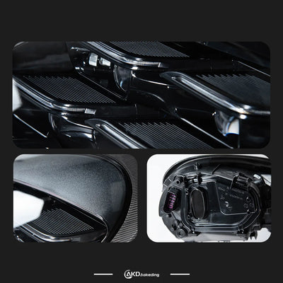 Phares LED Avant Porsche Panamera 970 2010-2017 - packshot studio - Becquet Voiture