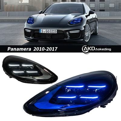 Phares LED Avant Porsche Panamera 970 2010-2017 - vue de face - Becquet Voiture