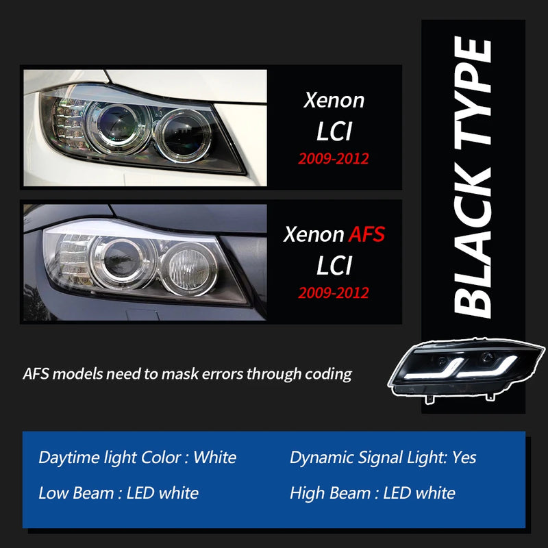 Phares LED BMW E90 2005-2012 - détail du montage - Becquet Voiture