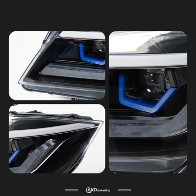 Phares LED BMW E90 2005-2012 - installé sur véhicule - Becquet Voiture