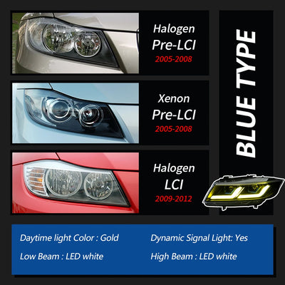 Phares LED BMW E90 2005-2012 - vue arrière 2 - Becquet Voiture