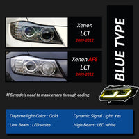 Phares LED BMW E90 2005-2012 - vue de dessus - Becquet Voiture