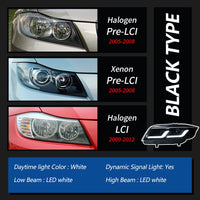 Phares LED BMW E90 2005-2012 - vue de face 2 - Becquet Voiture