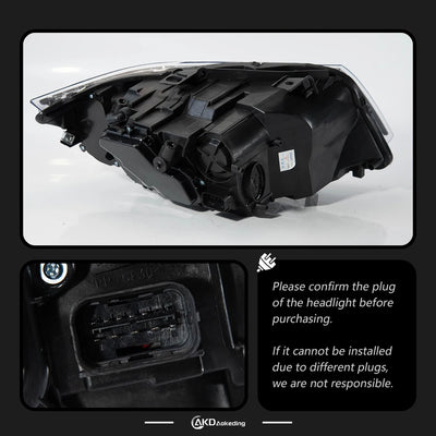 Phares LED BMW E90 2005-2012 - vue de trois-quarts - Becquet Voiture