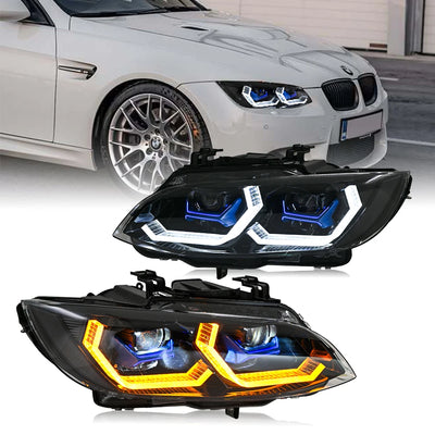 Phares LED BMW E92 E93 328i 335i Coupé - vue de face - Becquet Voiture