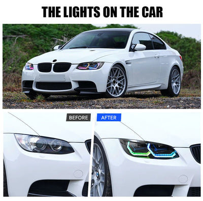 Phares LED BMW E92 E93 Série 3 2007-2010 - vue de profil - Becquet Voiture