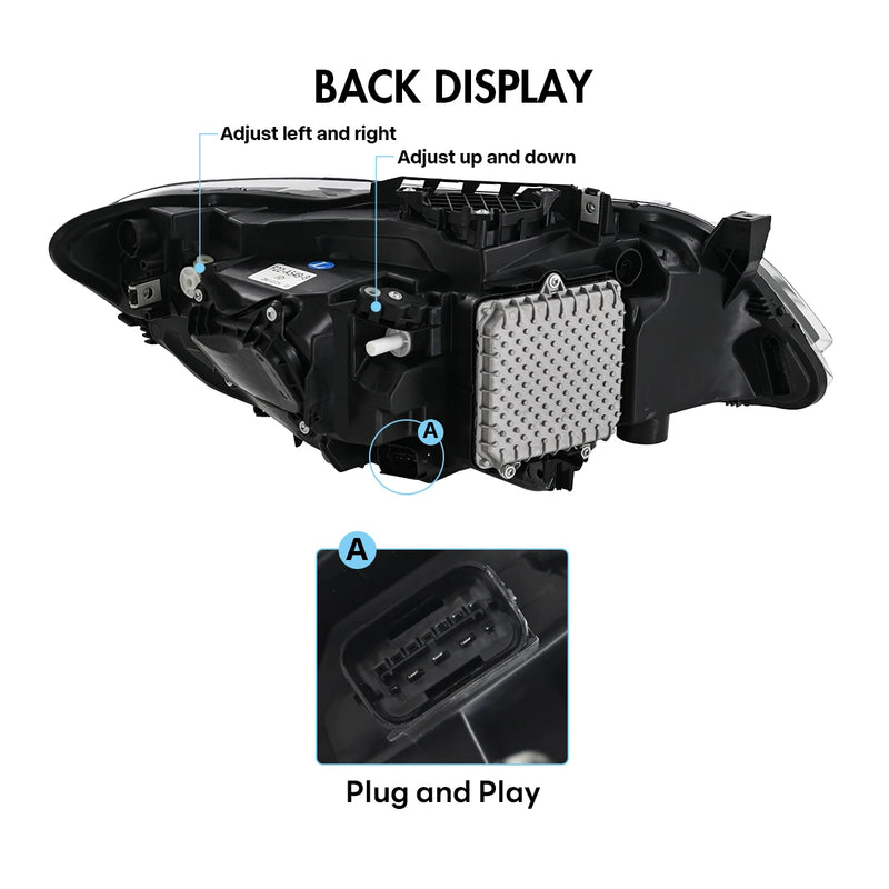 Phares LED BMW F22 F23 Série 2 2014-2018 - packshot studio - Becquet Voiture