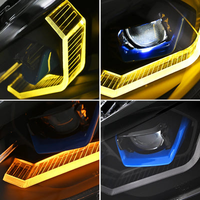Phares LED BMW F22 F23 Série 2 2014-2018 - vue de trois-quarts - Becquet Voiture