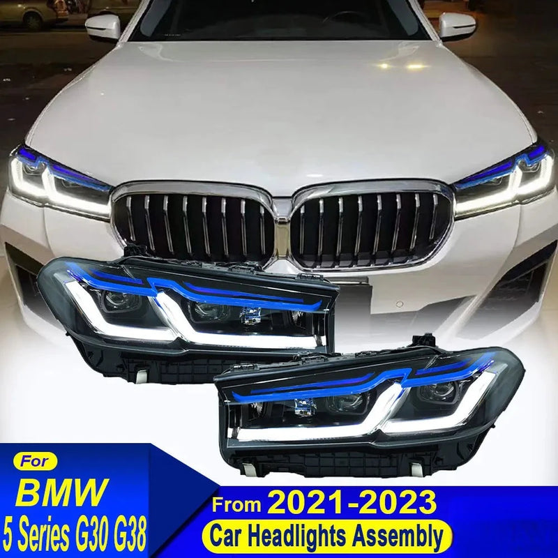 BMW G30 G38 2018-2023 LED Headlights - side view - Becquet Voiture