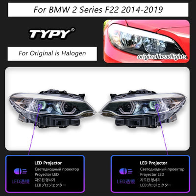 Phares LED BMW Série 2 F22 2014-2019 - vue de dessus - Becquet Voiture