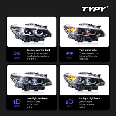 Phares LED BMW Série 2 F22 2014-2019 - vue de trois-quarts - Becquet Voiture