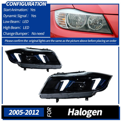 Phares LED BMW Série 3 E90 2005-2012 - détail du montage - Becquet Voiture