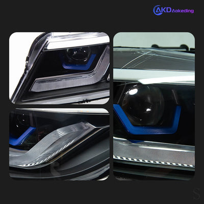 Phares LED BMW Série 3 E90 2005-2012 (réf. 2) - installé sur véhicule - Becquet Voiture