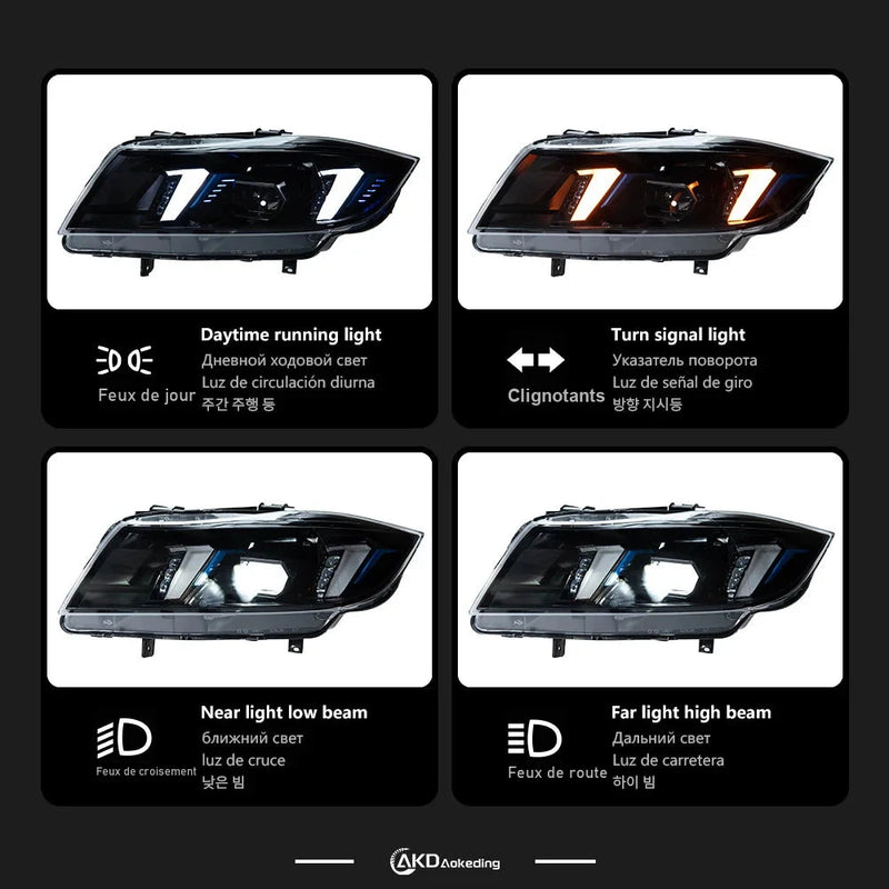 Phares LED BMW Série 3 E90 2005-2012 - vue arrière - Becquet Voiture