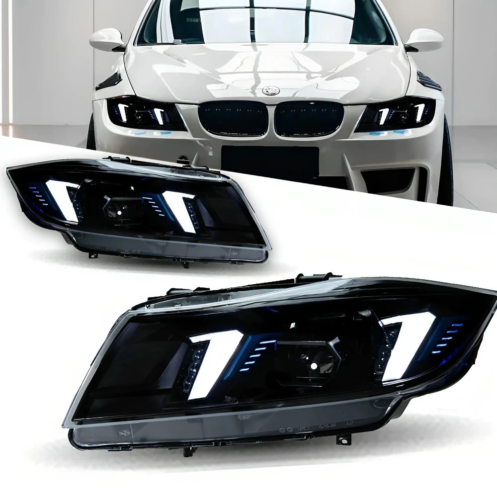 Phares LED BMW Série 3 E90 2005-2012 - vue de face - Becquet Voiture