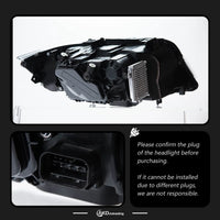 Phares LED BMW Série 3 E90 2005-2012 - vue de trois-quarts - Becquet Voiture