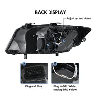 LED Headlights BMW 3 Series E90 E91 2005-2012 - studio packshot - Becquet Voiture