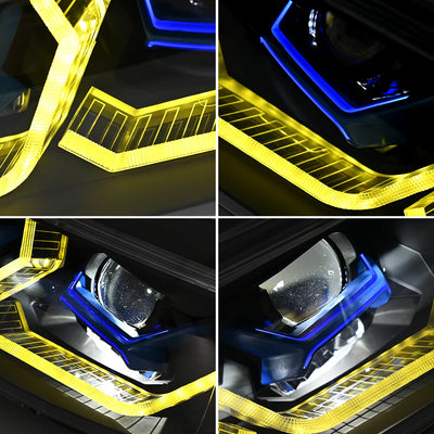 Phares LED BMW Série 3 E90 E91 2005-2012 - vue de profil - Becquet Voiture