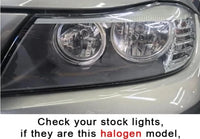 Phares LED BMW Série 3 E90 E91 DRL Clignotant Séquentiel - vue rapprochée - Becquet Voiture