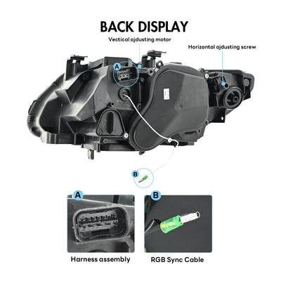 Phares LED BMW Série 3 E92 E93 2007-2013 - packshot studio - Becquet Voiture