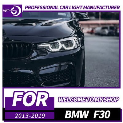 Phares LED BMW Série 3 F30 2012-2019 - vue de face - Becquet Voiture