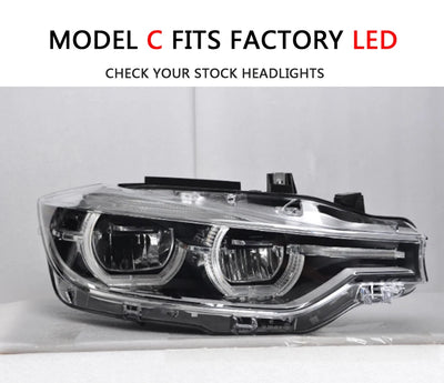 Phares LED BMW Série 3 F30 2013-2018 M Performance - vue rapprochée - Becquet Voiture