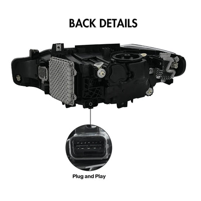Phares LED BMW Série 3 F30 F31 2012-2018 - packshot studio - Becquet Voiture