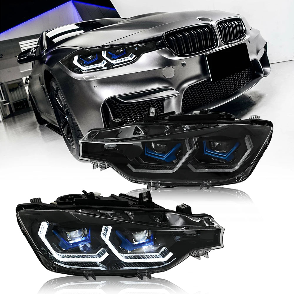 Phares LED BMW Série 3 F30 F31 2012-2018 - vue de face - Becquet Voiture
