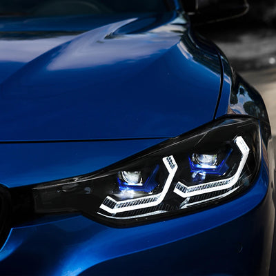 Phares LED BMW Série 3 F30 F31 2012-2018 - vue de profil - Becquet Voiture
