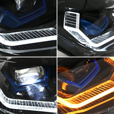 Phares LED BMW Série 3 F30 F31 2012-2018 - vue de trois-quarts - Becquet Voiture