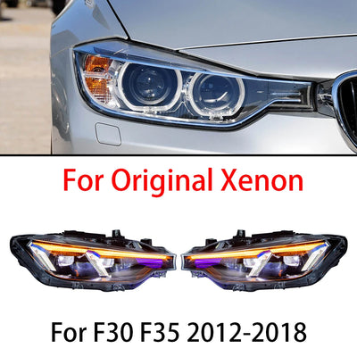 Phares LED BMW Série 3 F30 F35 2012-2018 - installé sur véhicule - Becquet Voiture