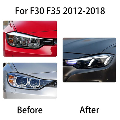 Phares LED BMW Série 3 F30 F35 2012-2018 - vue de profil - Becquet Voiture