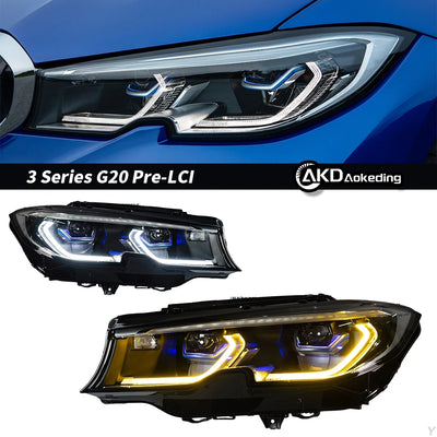 Phares LED BMW Série 3 G20 G28 2018-2021 - vue de profil - Becquet Voiture