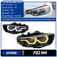 Phares LED BMW Série 4 F32 F33 F36 2012-2020 - détail du montage - Becquet Voiture