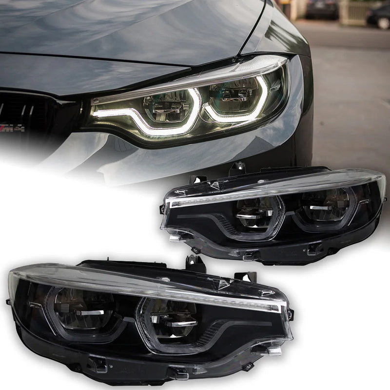 Phares LED BMW Série 4 F32 F33 F36 2012-2020 - vue de face - Becquet Voiture