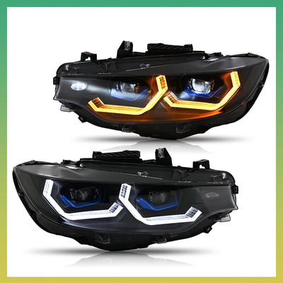 Phares LED BMW Serie 4 F32 F36 F80 2013-2020 - détail du montage - Becquet Voiture
