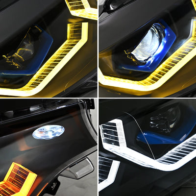 Phares LED BMW Serie 4 F32 F36 F80 2013-2020 - vue de trois-quarts - Becquet Voiture